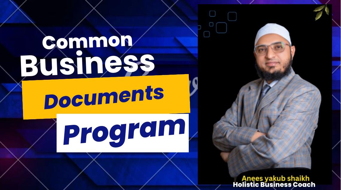 11 common Business documents program